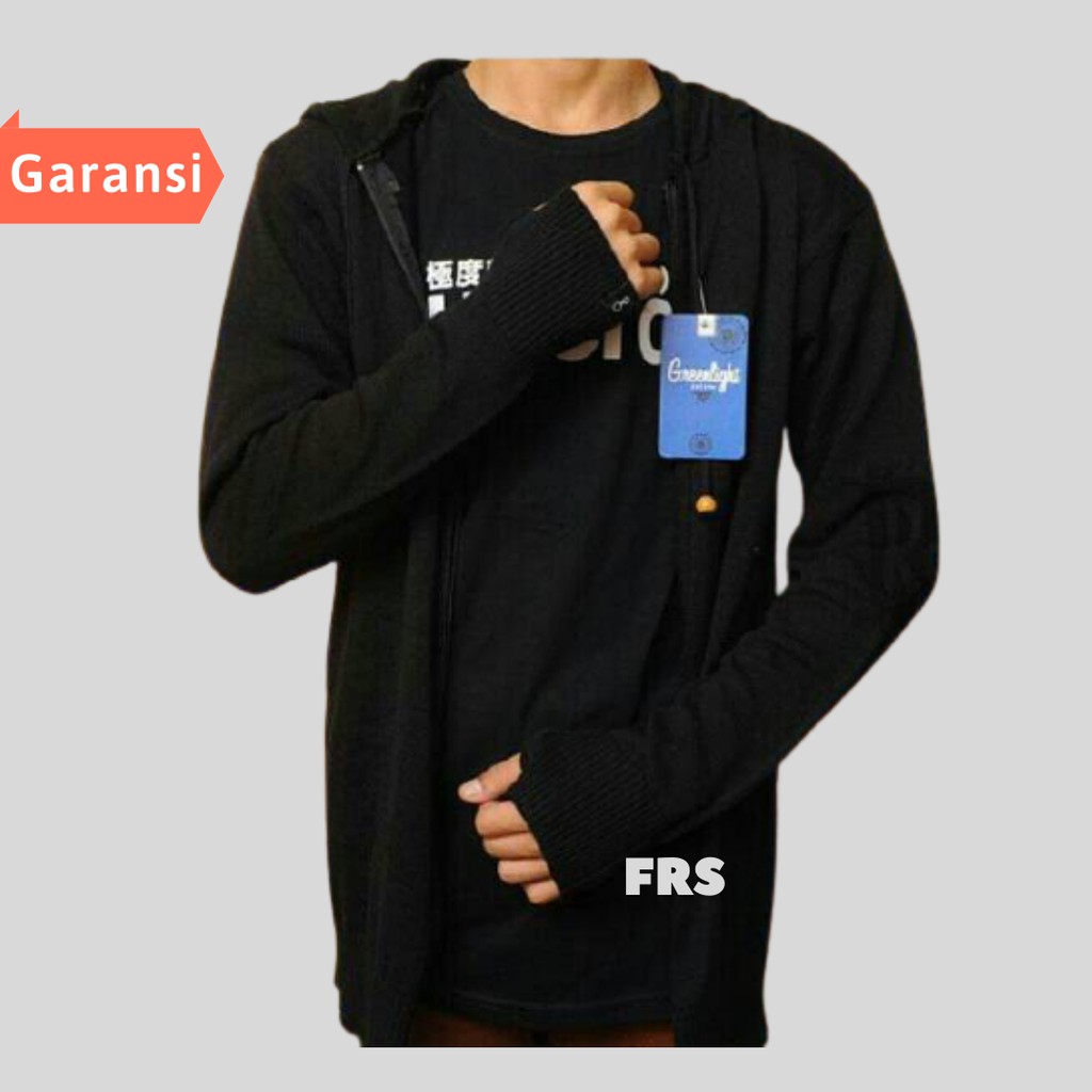 Rajut polos crop wanita pria lengan panjang cardigan jaket sweater  hoodie polos cewek cowok