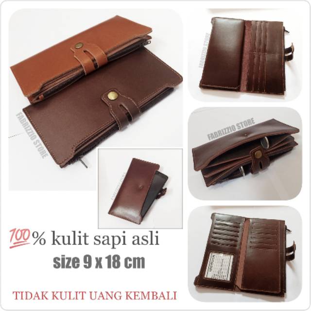 dompet panjang wanita|pria full kulit