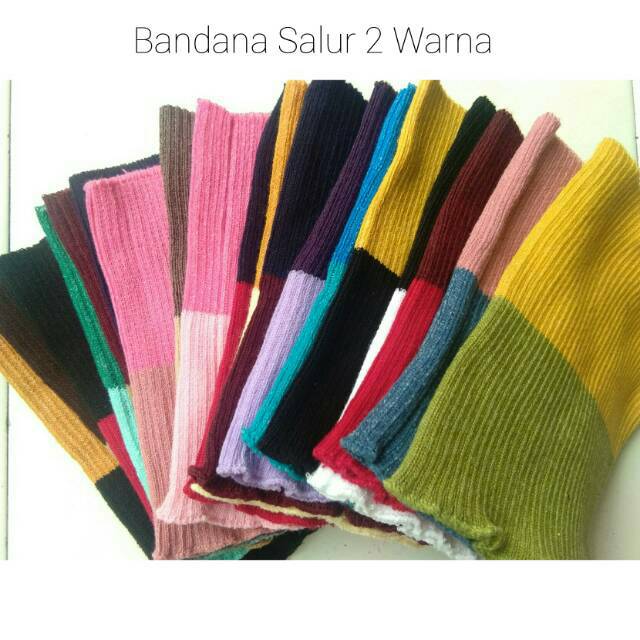 Inner Bandana | Bandana 2 Warna | Bandana Rajut