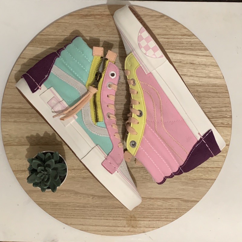 vans sk8 hi cut and paste multycolor original