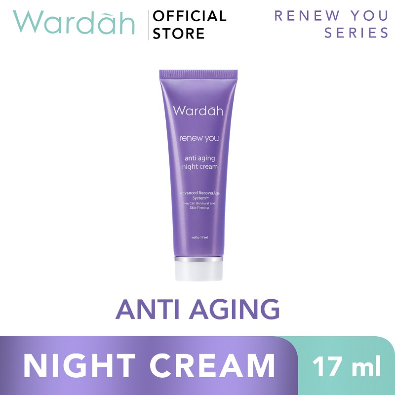 [EXP DESEMBER 2023] [17ml] Wardah Renew You Anti Aging Night Cream Tube