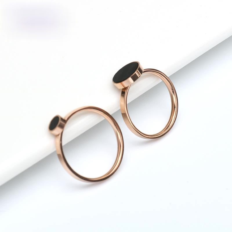 ESGE CINCIN WANITA KOREA (BRISIA) / CINCIN KOREA CINCIN PENDANT CINCIN UNIK CINCIN WANITA UNIK HITAM CINCIN ANTI KARAT ANTI AIR CINCIN STAINLESS STEEL CINCIN BAJA TITANIUM CINCIN ANTI PUDAR CINCIN ANTI ALERGI ANTI KARAT CINCIN WANITA TAHAN AIR