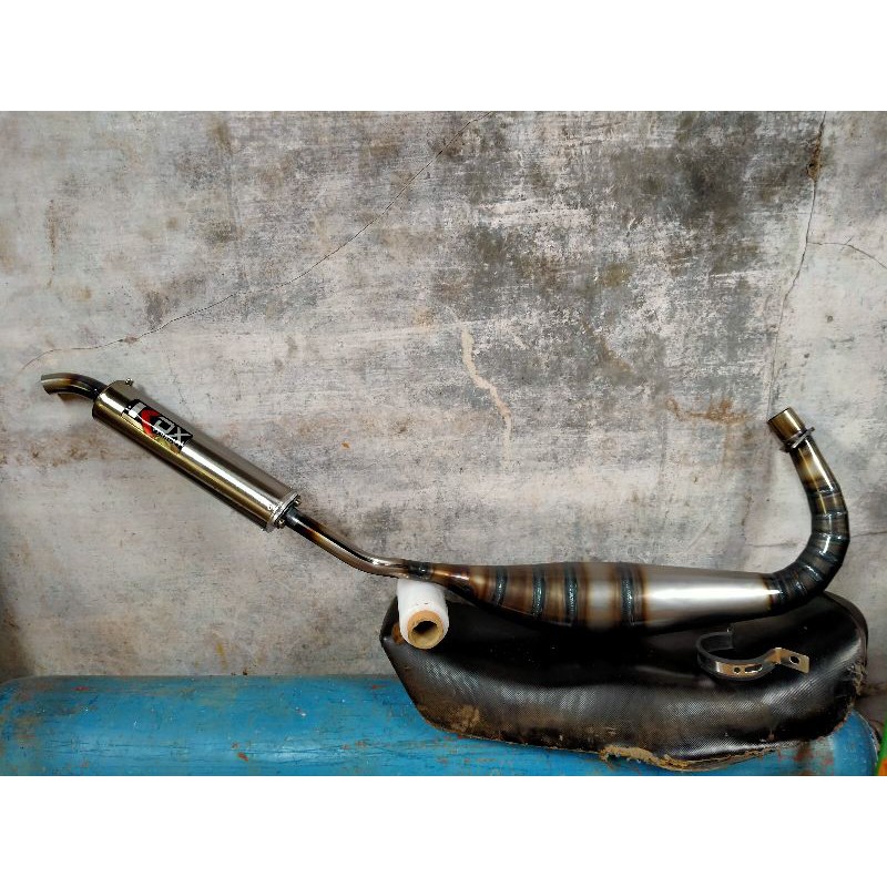 KNALPOT KOLONG SATRIA 2 TAK SATRIA HIU/LUMBA KDX,