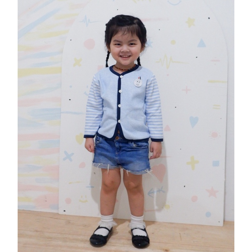 BAJU JAKET CARDIGAN KARDIGAN SWEATER LENGAN PANJANG ATASAN KOREAN BAYI ANAK LAKI PEREMPUAN 1-5 TAHUN IMPORT BISA COD CEWEK COWOK KANCING HIDUP