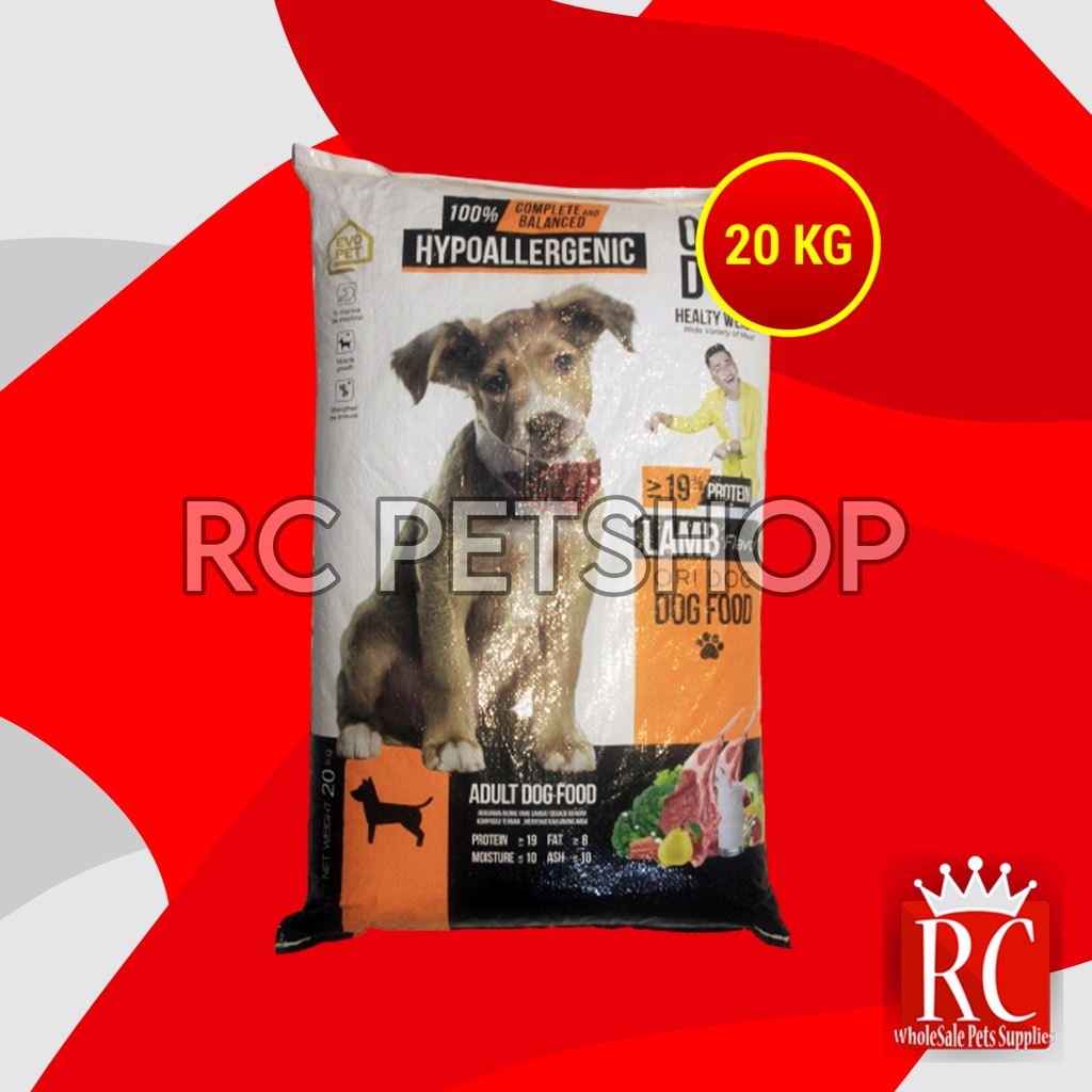 Makanan Kering Anjing Dewasa Ori Dog Food Lamb Domba Adult 20 KG