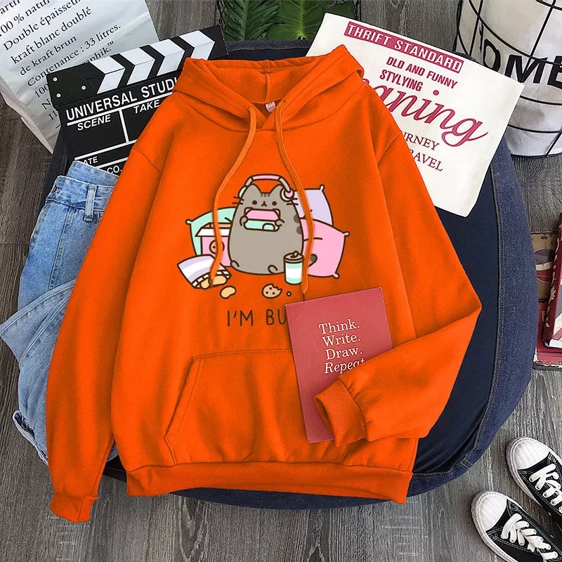 Sweater Hoodie Jumper Im Busy Kartun Kucing Hoodie Oversize Wanita Korean Style Bahan Tebal Hoodie Cewek Kekinian Korea Oversize Sweater Wanita Jumbo Xxl Tebal Import Hoodie Wanita Polos Tebal Ori Premium Hoodie Zipper Polos Resleting Sleting Oversize Xxl