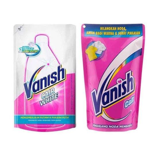 VANISH CAIR WHITE REFIL 425ML - Sabun Pembersih Pakaian