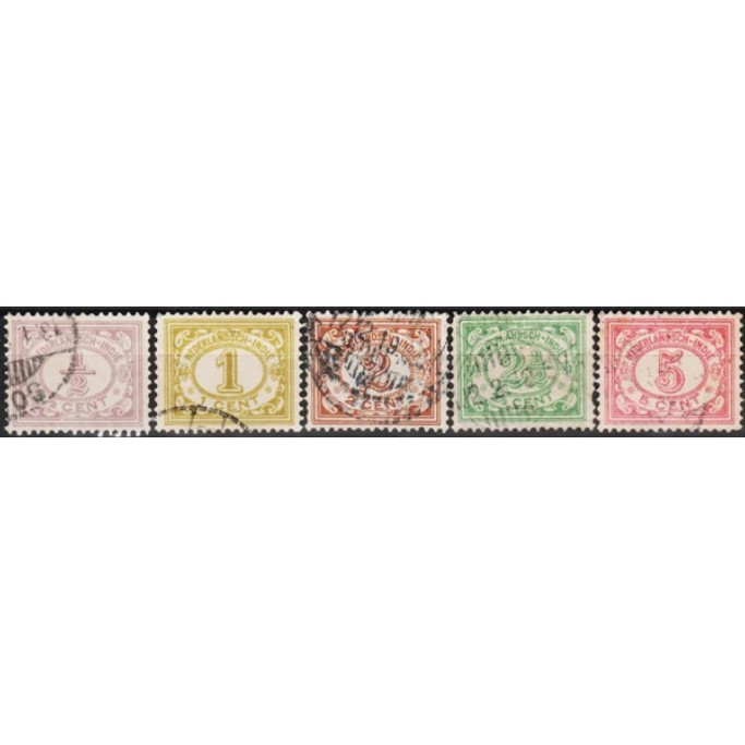 

Perangko Filateli G31 Netherlands Indies FU 5v 1902 - 1909 Numeral