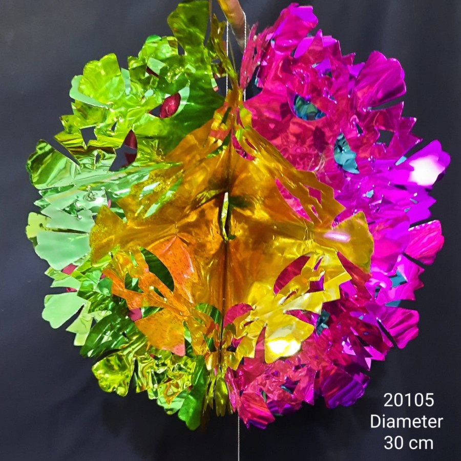 Garland Natal Hiasan Natal Lampion Bola