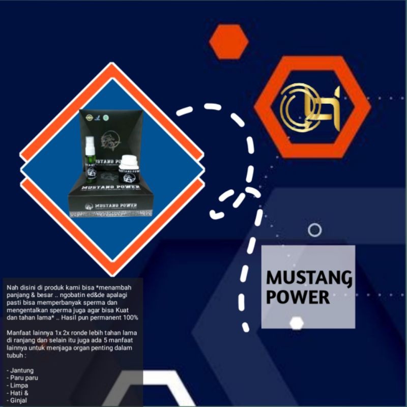 pembesar alat vital pria.  Mustang Power ori