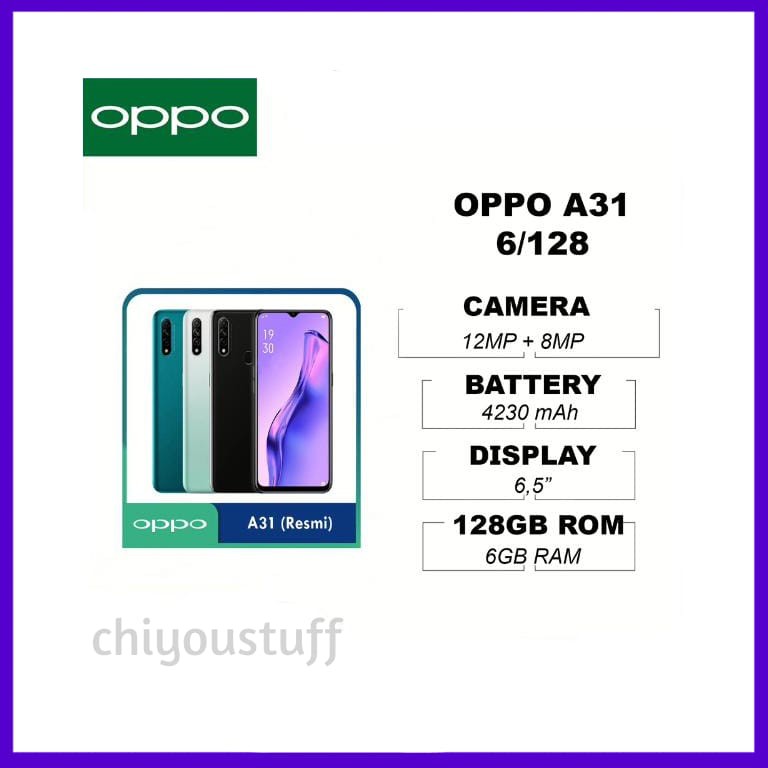 OPPO A31 6/128 RAM 6GB ROM 128GB