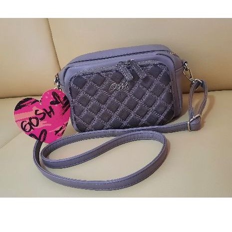 [Preloved] Tas Gosh bag bags grey abu slingbag crossbody second