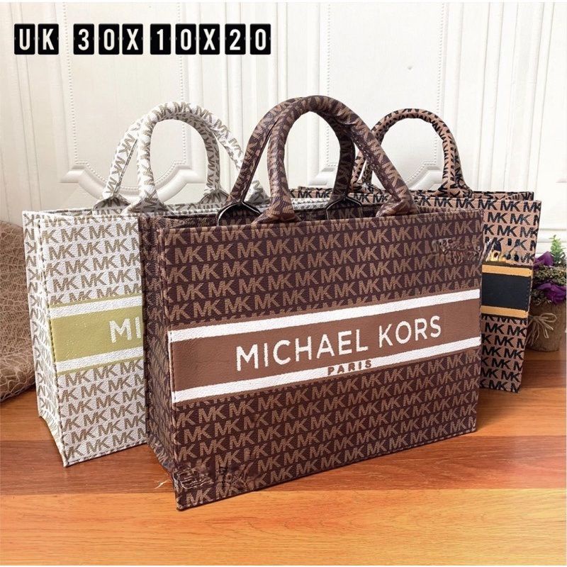 tas kotak kulit mk michael square big jumbo bag hand bag tenteng jinjin shoulder tali sling premium 