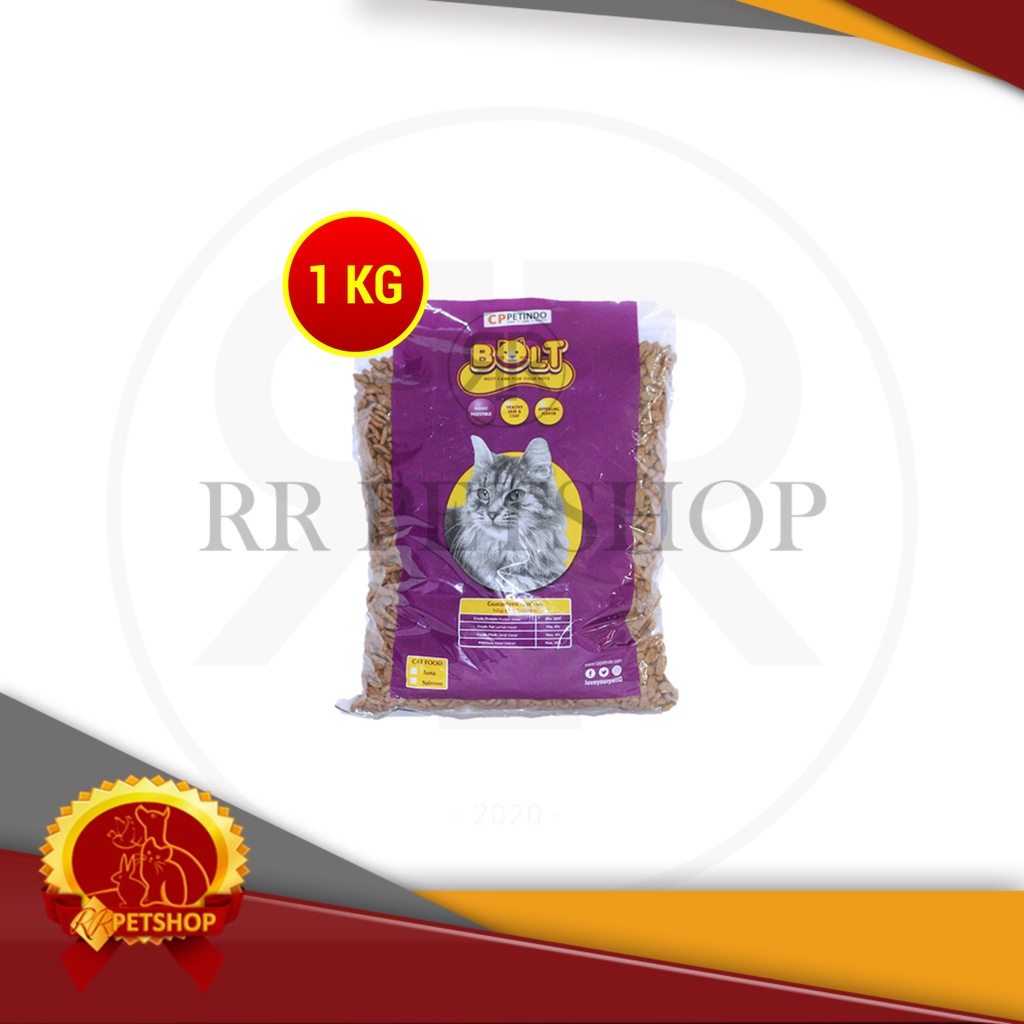 Makanan kucing / Cat Food Bolt Repacking Donut-Ikan 1kg