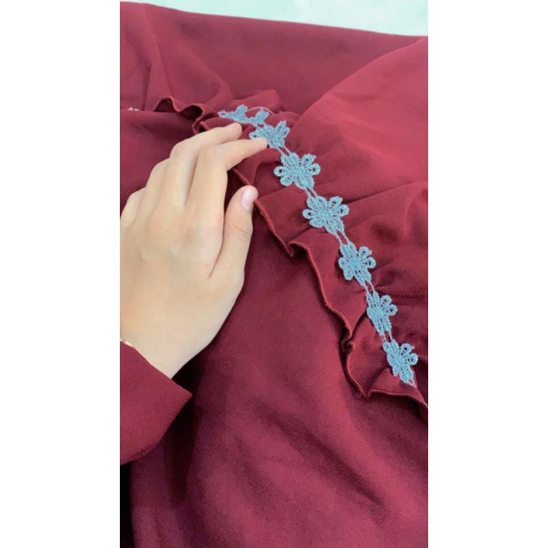 ella_collection Yasmin Dress maroon S