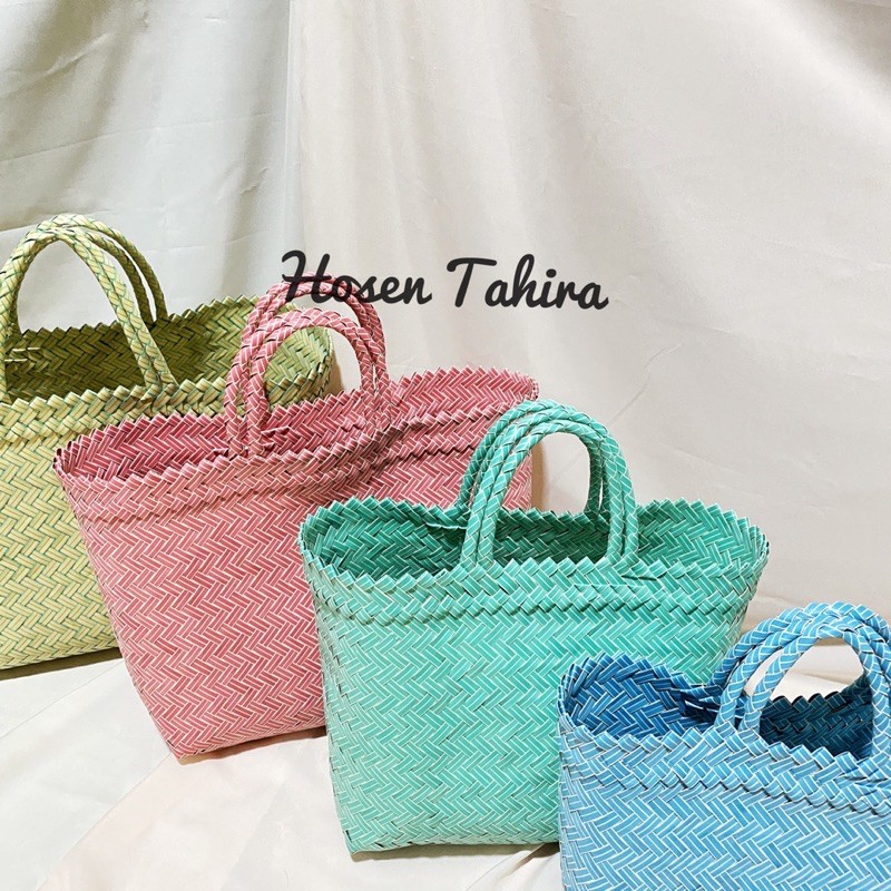 Tas Anyam Plastik Bali / Tas Pasar Plastik / Tas Belanja Plastik