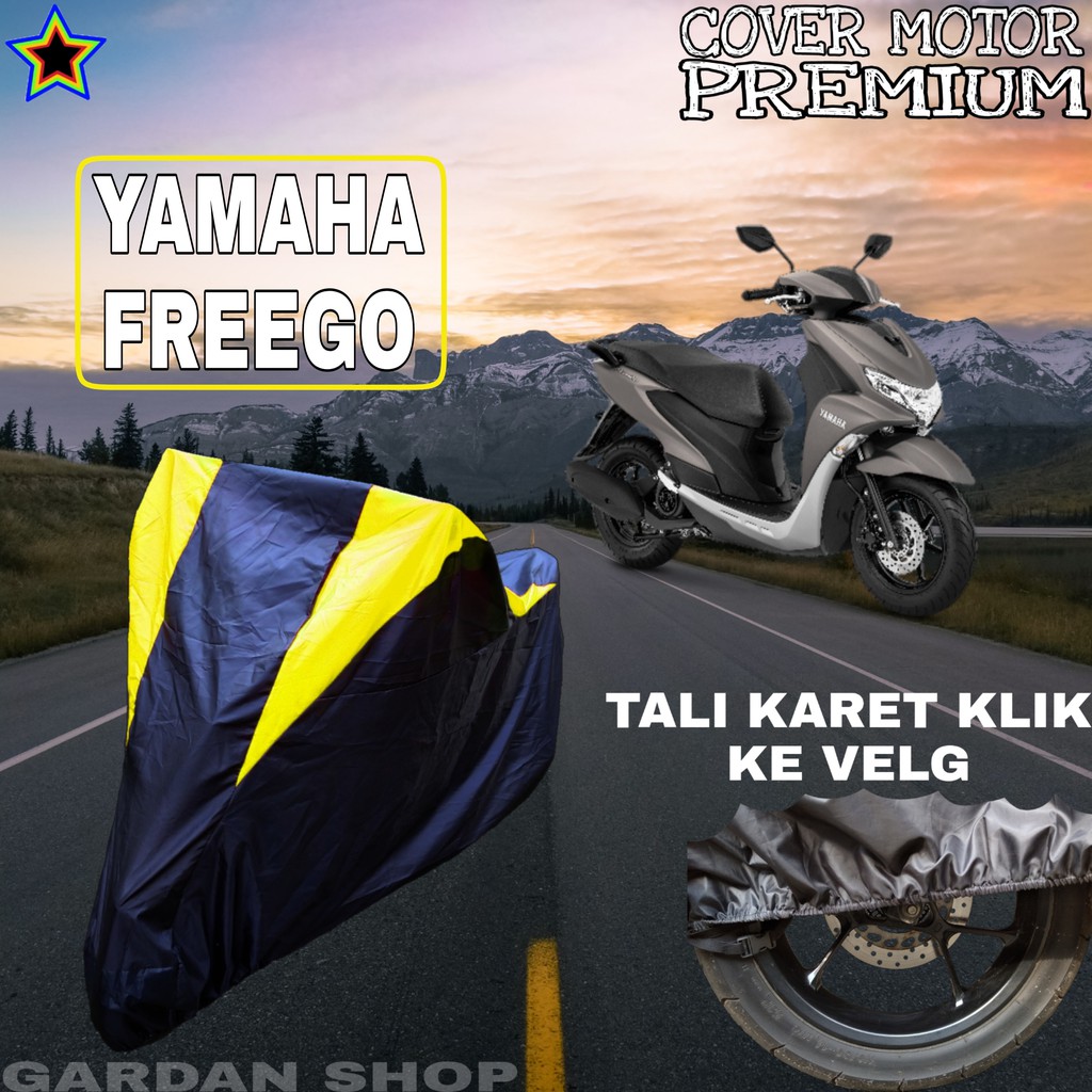 Sarung Motor YAMAHA FEEGO Hitam Kuning Penutup Pelindung Motor Yamaha Feego PREMIUM