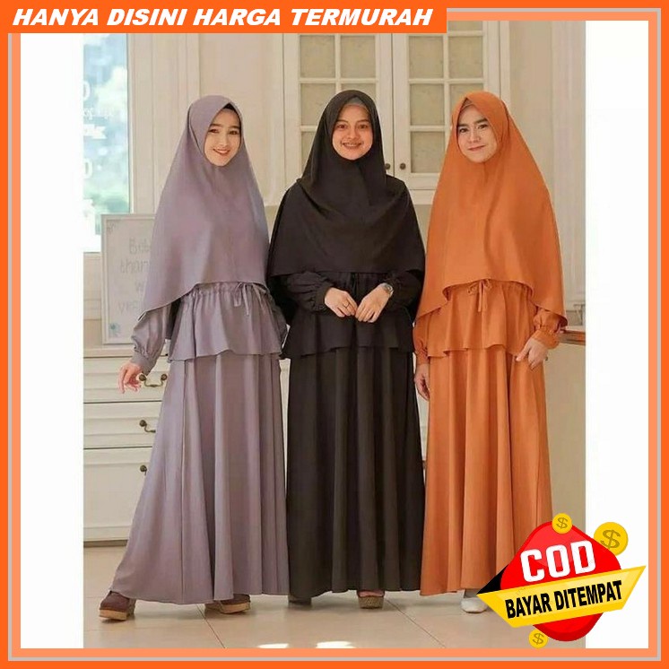 Nadira Maxi / (Ukuan M~L~Xl ) Gamis Pesta Barukat Tile Burdil Mutiar Terabu / Baju Wanita Pesta Leba