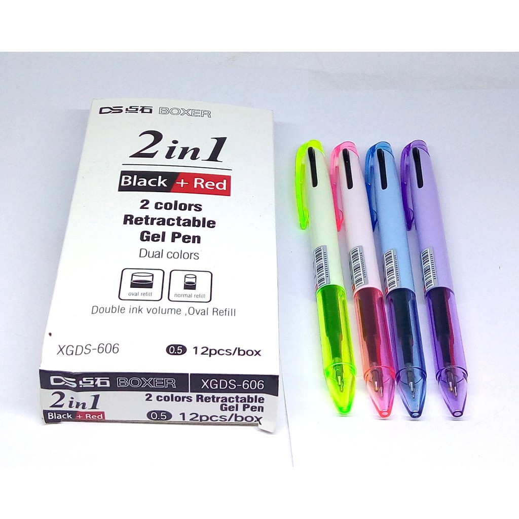 

Pulpen Gel Boxer 2 in 1 XGDS-606 - 0.5 mm