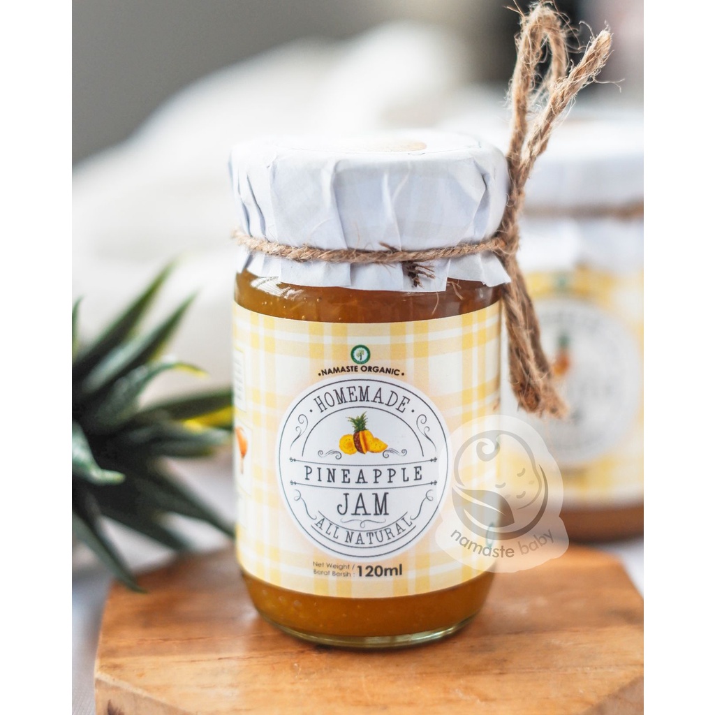 

HOMEMADE PINEAPPLE JAM - MADE WITH REAL PINEAPPLE AND RAW HONEY 120ML