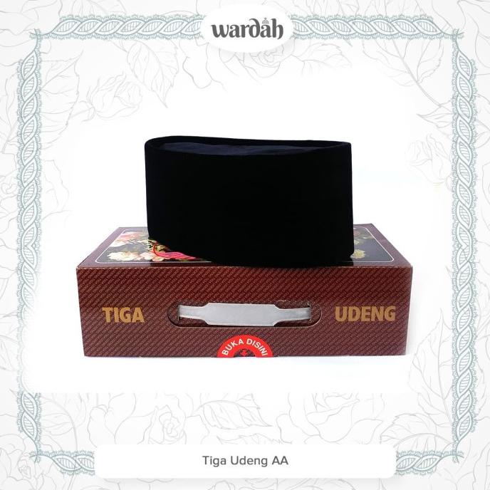 Songkok Kopiah Kopyah Peci Tiga Udeng AA M Ishak Hitam Uk 10 T 9 10