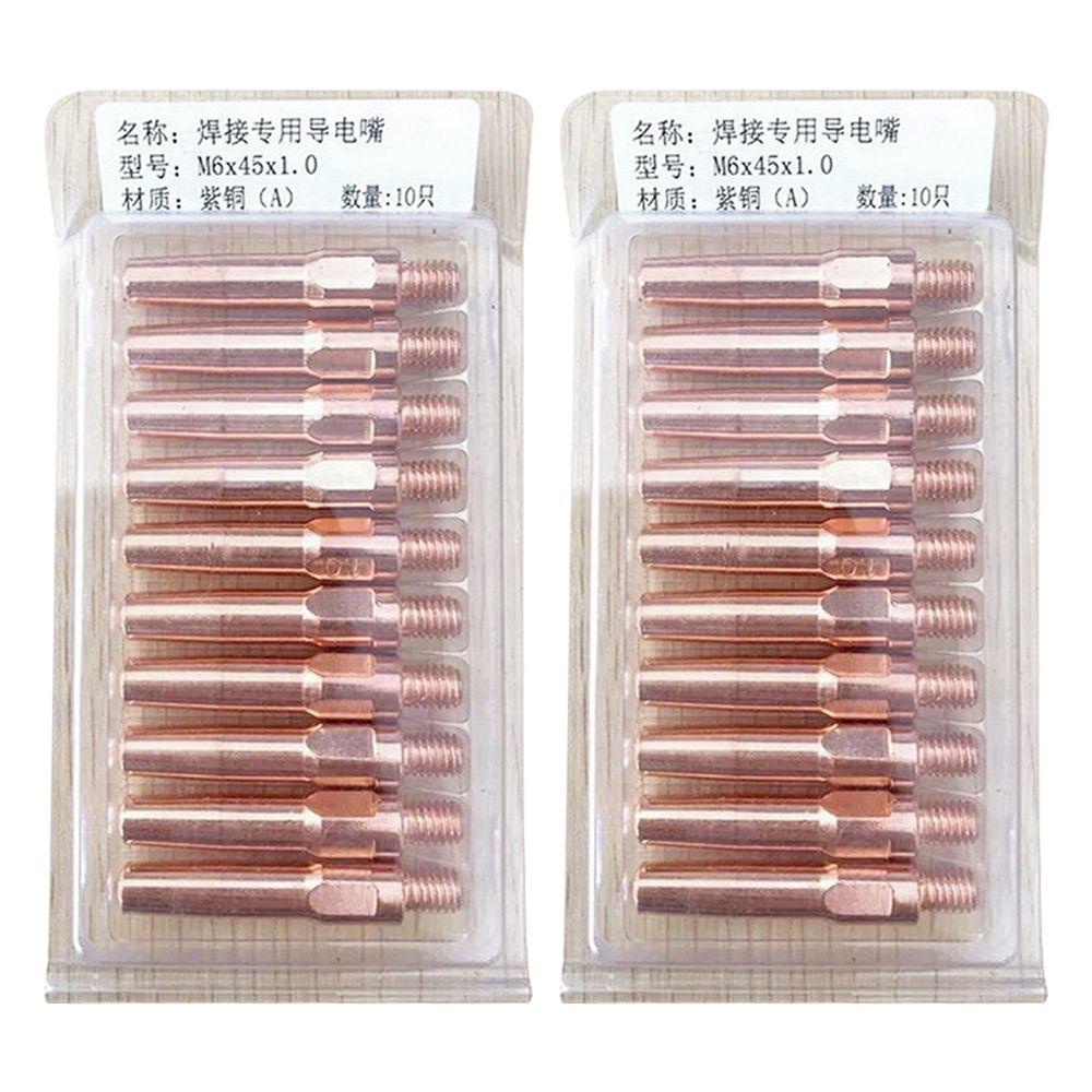 Populer 5pcs Welding Torch Ujung Konduktif Perakitan Las Solder Perlengkapan Set Konsumsi 200A/350A/500A