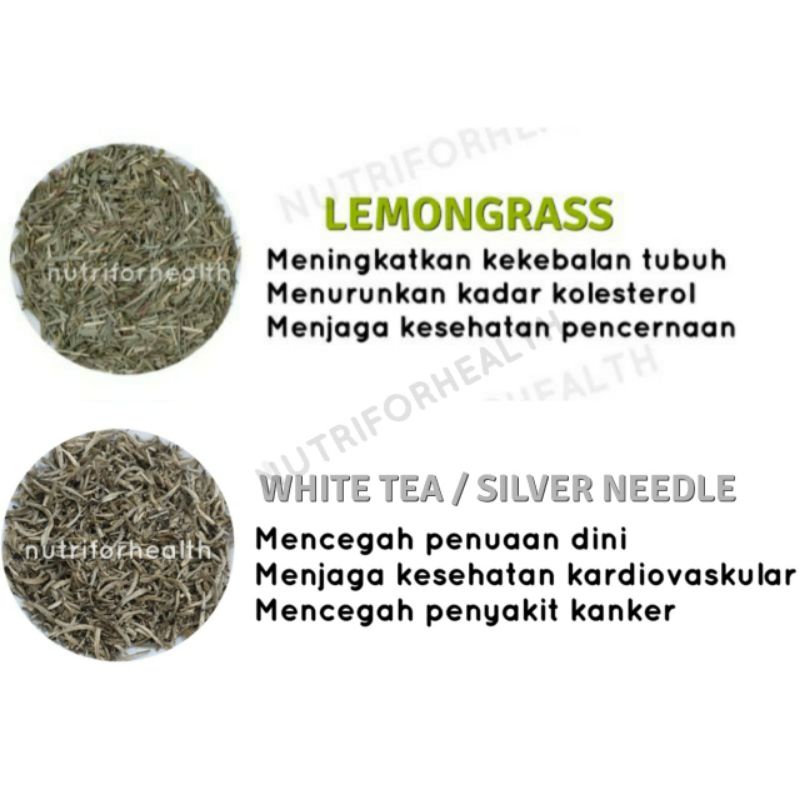 (Sample Pack) TEA SERIES Teh Hijau Peppermint Stevia Oolong Grentea Earl Grey Black Tea Lemongrass