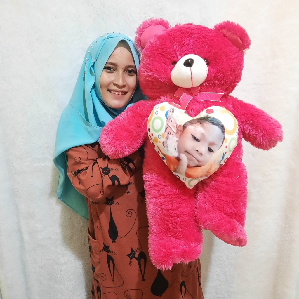 BONEKA Teddy bear XL 70CM gratis Ukir nama atau photo