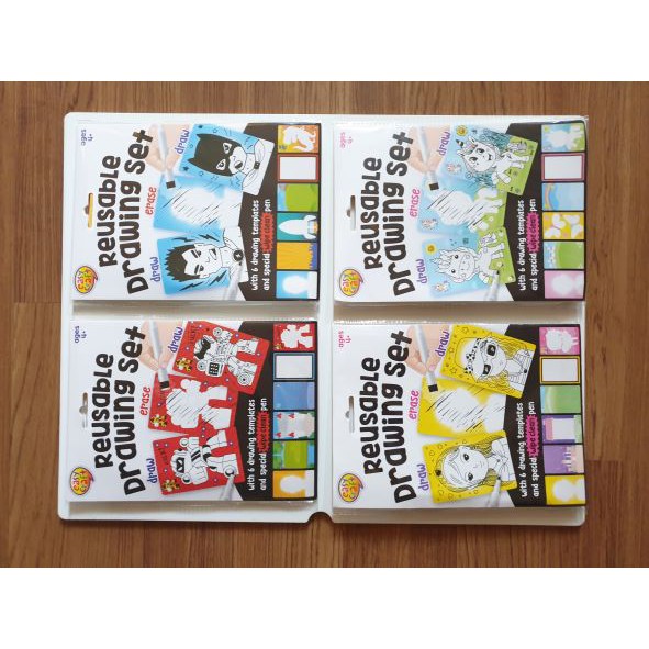 

Mainan Edukasi Tulis Hapus untuk anak Easy Craft DIY Latihan Mewarnai, Menggambar, Menulis