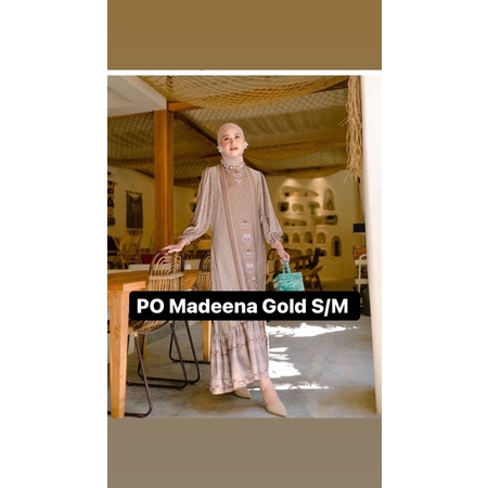 PO MADEENA DRESS GOLD S/M by haideeorlin