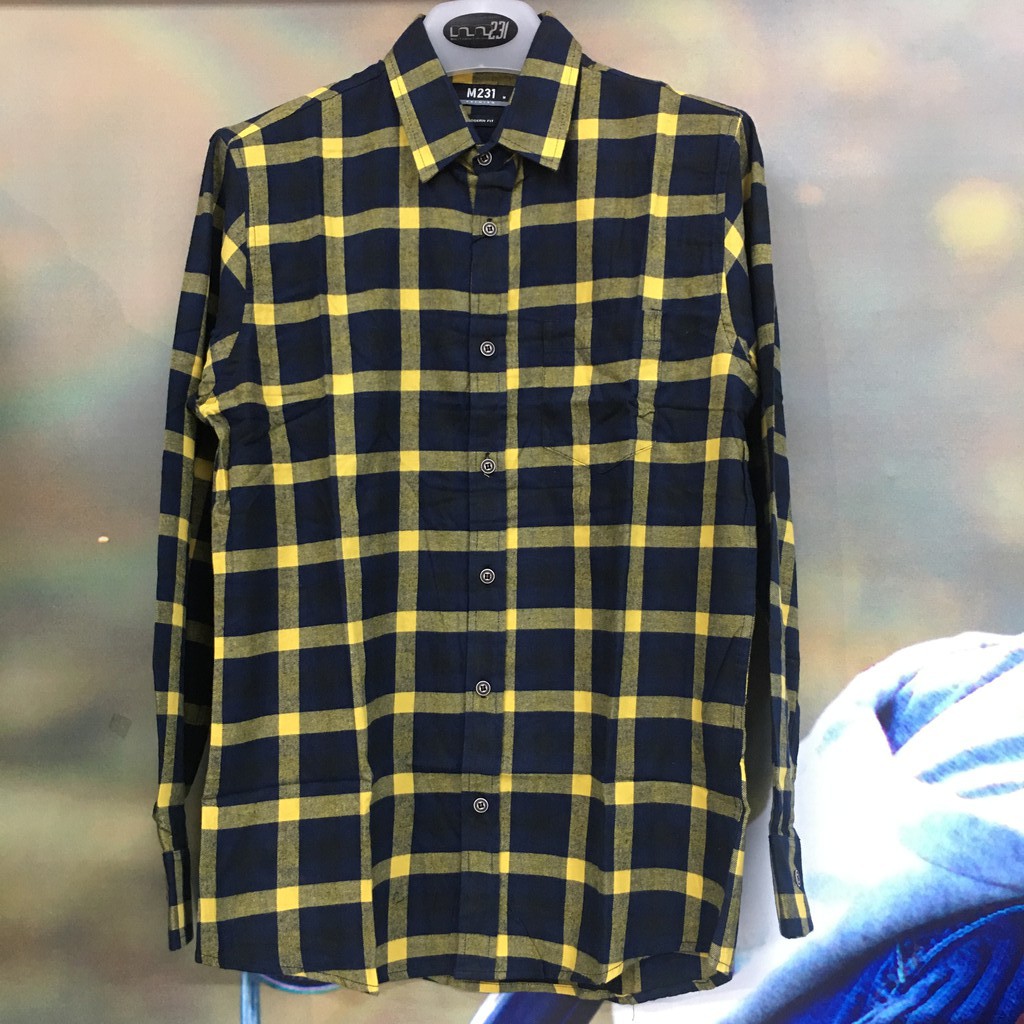 M231 / Kemeja Flanel Pria Lengan Panjang
