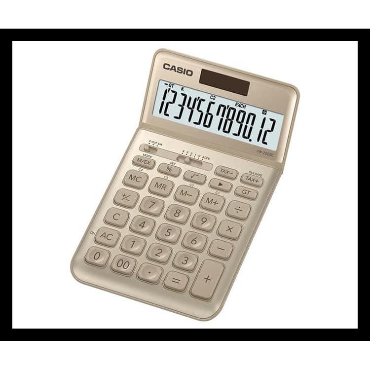 

Murmer Casio Colorful Calculator Jw-200Sc- Gold Terjamin
