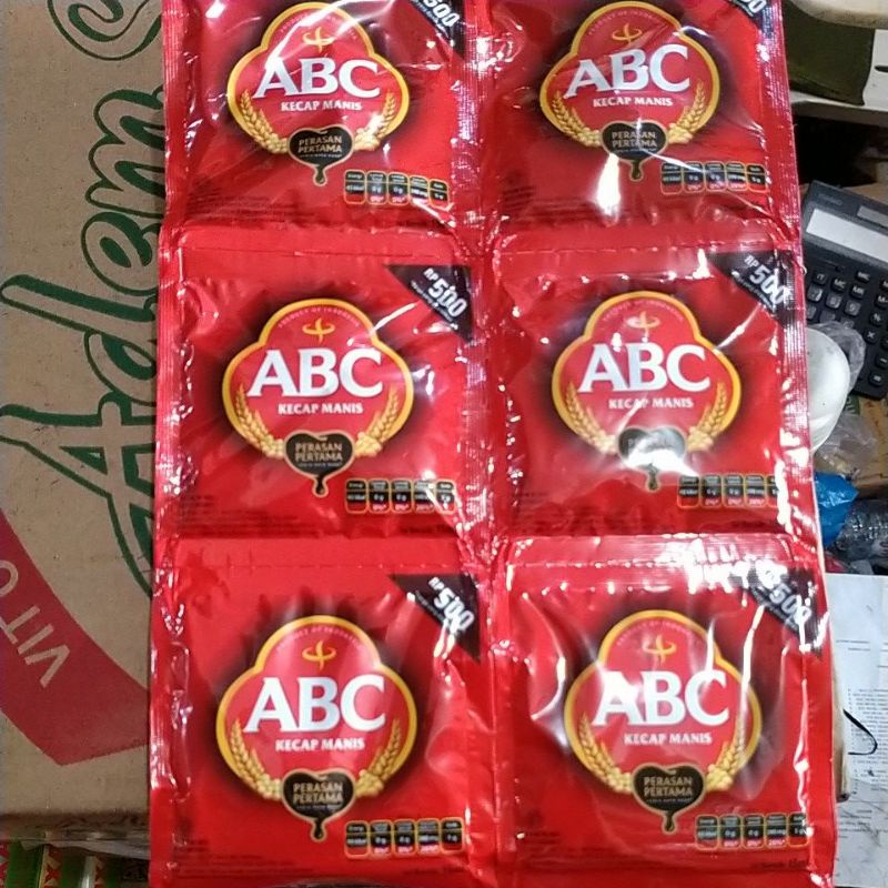 kecap abc 15ml,per renteng (12sachet).