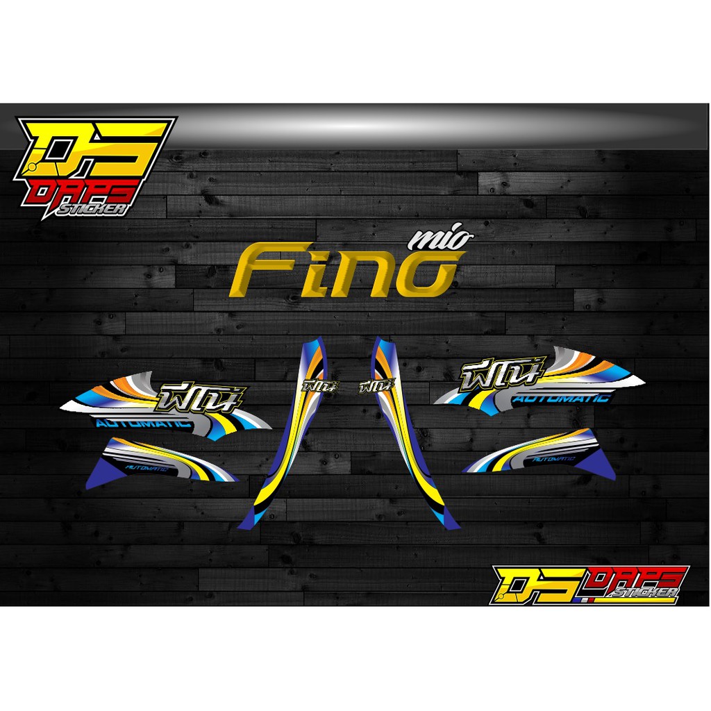 Sticker Striping Variasi Thailand Thailook Fino Fi RETRO STYLE