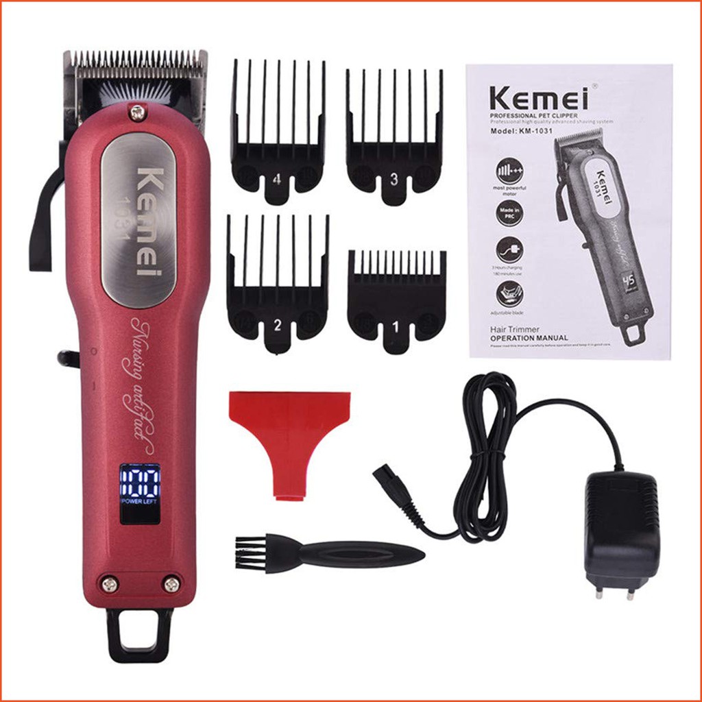 Alat Cukur Rambut Elektrik Clipper KEMEI KM-1031 Mesin Cukur Rambut Cordless