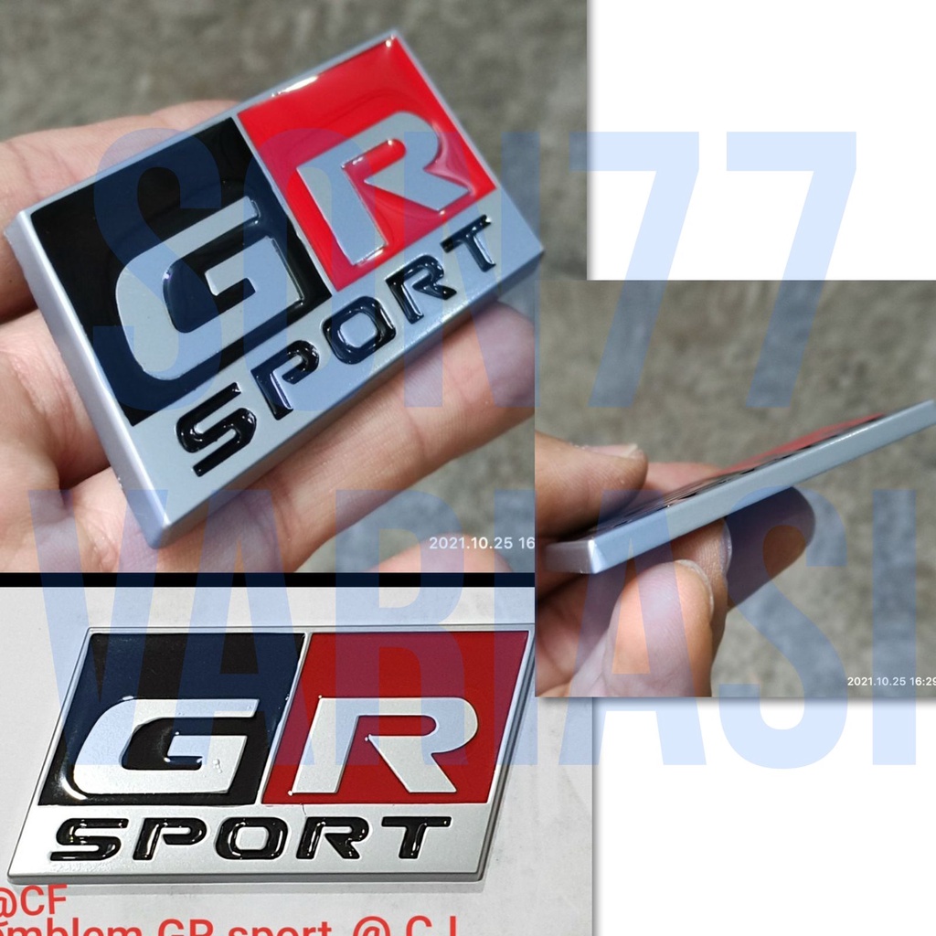 Emblem GR sport tulisan GR sporty emblem Gazo Racing sport
