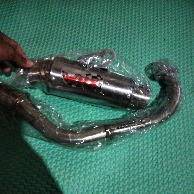 Knalpot racing wrx beat genio SCOPY VARIO 125 VARIO 150 PCX MIO SPORTY  MIO M3 AEROX NMAX LEXI XTRADE-Mio sporty/Mio soul