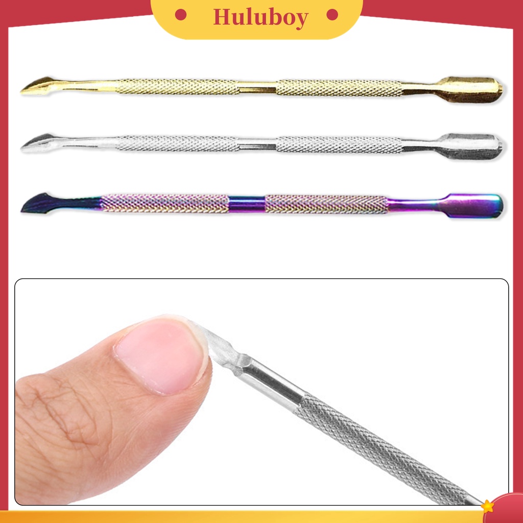 Huluboy Huluboy♡ Alat Penghilang Kutikula Dan Kulit Mati Bahan Stainless Steel Untuk Manicure