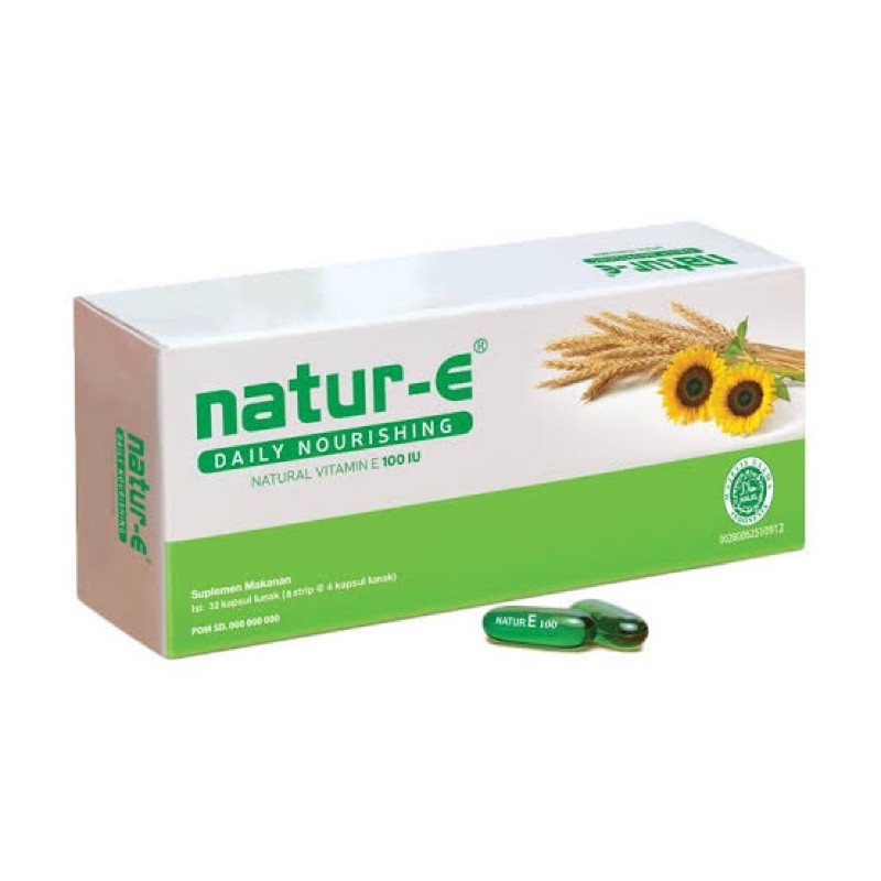 NATUR E NATURAL VITAMIN E 100 IU BOX 32 KAPSUL