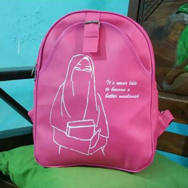 SALEE  Tas Mini Ransel Bag Muslimah Cadar Wanita Cewek 12in