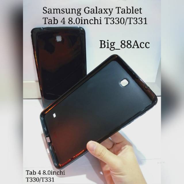 Softshell Silicon Case Casing Tpu Pudding 1Gambar Sam Galaxy Tab 4 8.0inchi T330 T331 T335 T337 T337