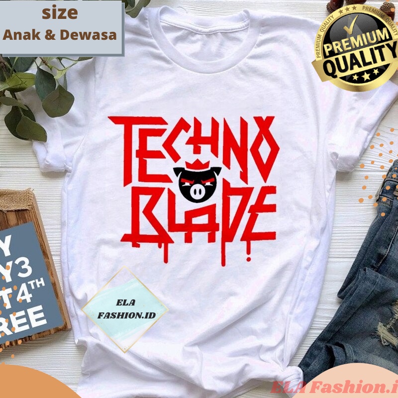 Dream Smp Anime - Kaos Technoblade T shirt Kawaii Distro