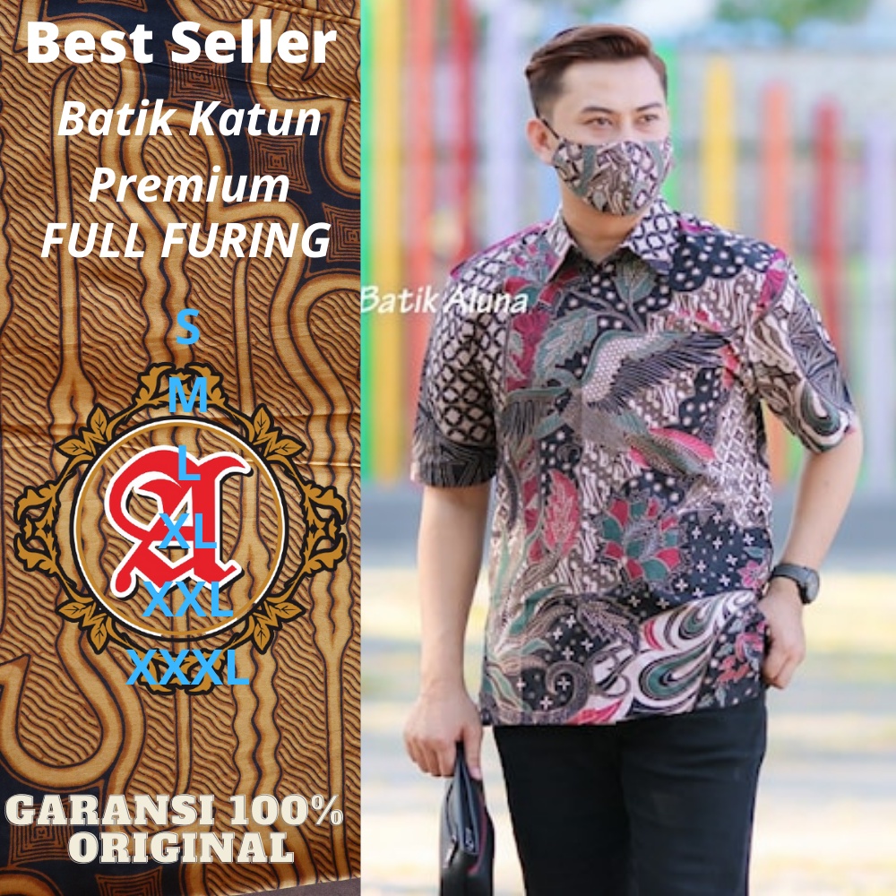 batik pria lengan pendek modern anak muda 007