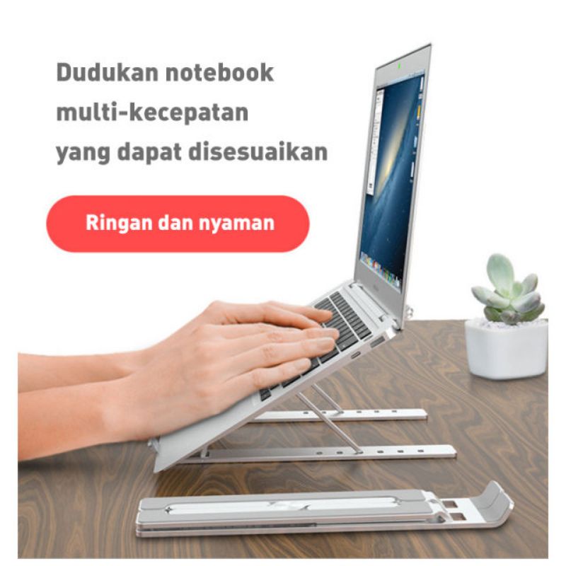 Dudukan laptop stand laptop dudukan tablet lipat bahan kuat pasar murah