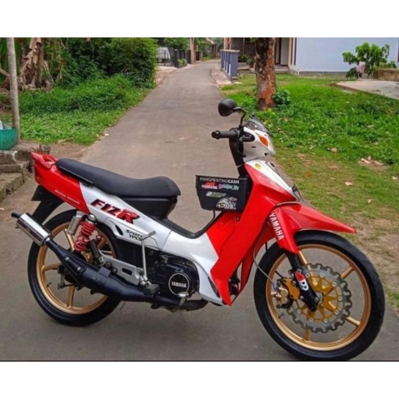 Striping lis sticker variasi yamaha FIZR MARLBORO merah putih