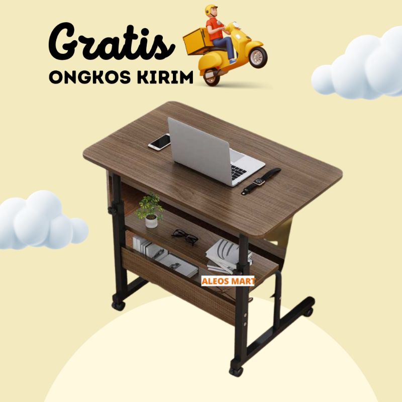 Meja Kerja Laptop Moveable Meja Kerja Roda