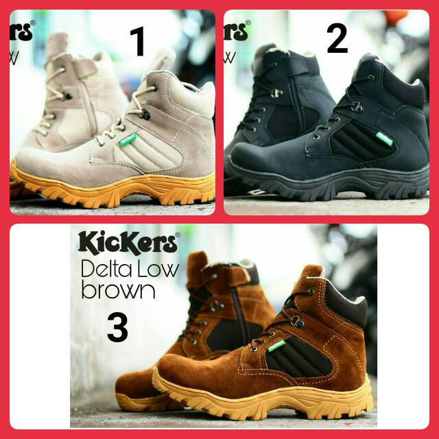 SEPATU PRIA  BOOTS KICKERS ORIGINAL / SEPATU HIKING / SEPATU PROYEK / SEPATU LAPANGAN
