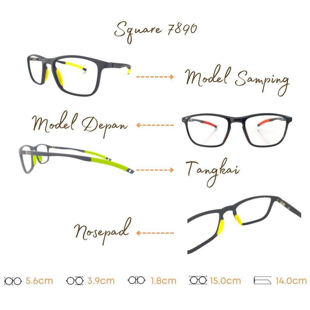 PAKET FRAME LENSA KACAMATA TYPE 7890