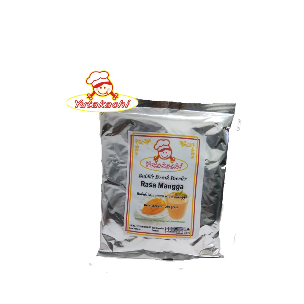 Bubuk Minuman Rasa Mangga 250g EkoChan / Serbuk Minuman Instan Mangga 250 gram Aneka Rasa / Powder Drink Milkshake / Pusat bumbu