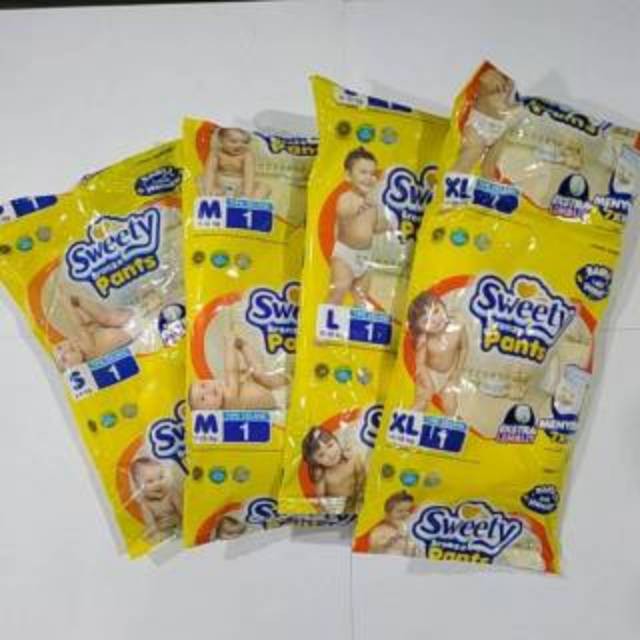 Pampers Sweety bronze pants renceng Ukuran S,M,L,XL,XXLisi 6 Renceng